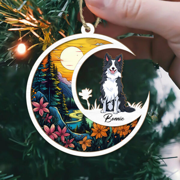 Dog Suncatcher Personalized Ornament - Handmade Custom Name And Dog Breed Decor, Engraved Dog Lovers Gift - Image 5