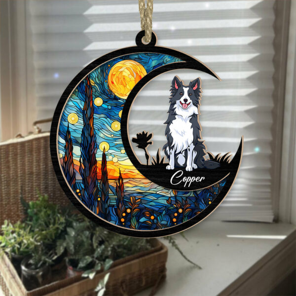 Dog Suncatcher Personalized Ornament - Handmade Custom Name And Dog Breed Decor, Engraved Dog Lovers Gift - Image 4
