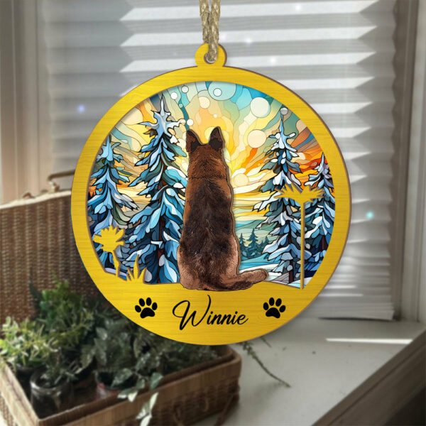 Dog Suncatcher Personalized Ornament, Pet Christmas Ornament, Dog Chirstmas Ornament - Image 4