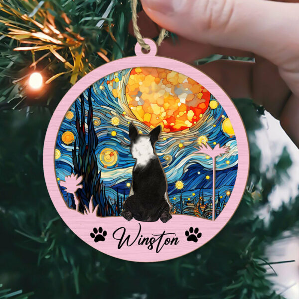 Dog Suncatcher Personalized Ornament, Pet Christmas Ornament, Dog Chirstmas Ornament - Image 5