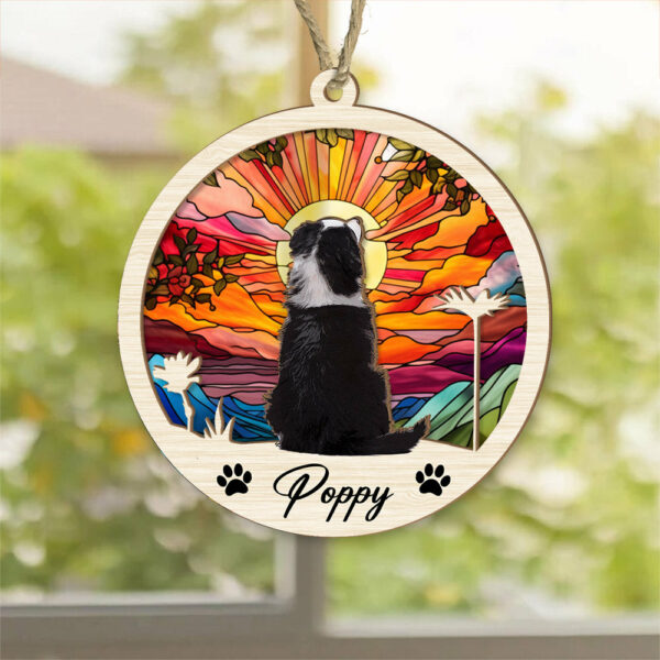Dog Suncatcher Personalized Ornament, Pet Christmas Ornament, Dog Chirstmas Ornament - Image 3
