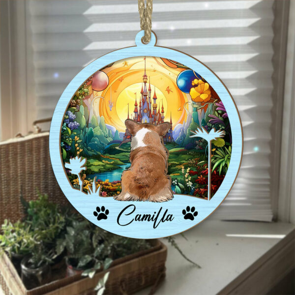 Dog Suncatcher Personalized Ornament, Pet Christmas Ornament, Dog Chirstmas Ornament - Image 4