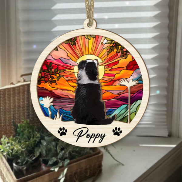 Dog Suncatcher Personalized Ornament, Pet Christmas Ornament, Dog Chirstmas Ornament - Image 4