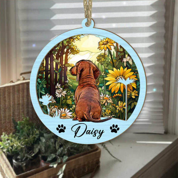 Dog Suncatcher Personalized Ornament, Pet Christmas Ornament, Dog Chirstmas Ornament - Image 4