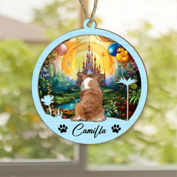 Dog Suncatcher Personalized Ornament, Pet Christmas Ornament, Dog Chirstmas Ornament - Image 3