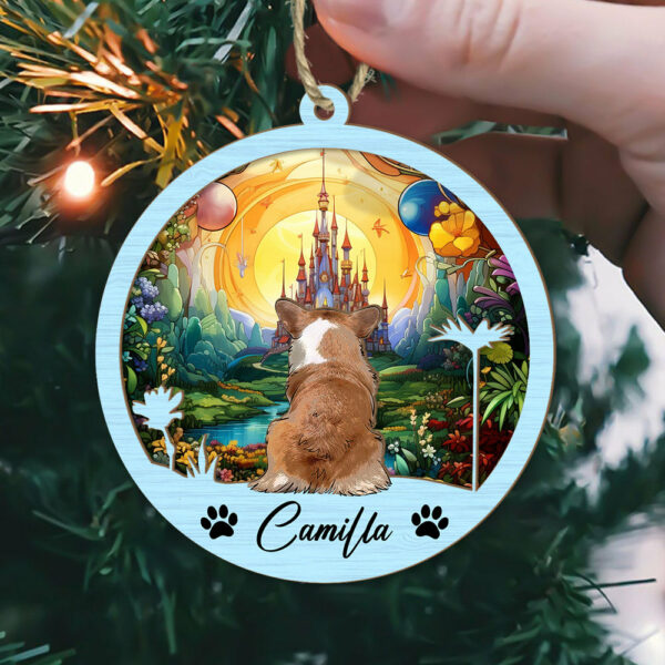 Dog Suncatcher Personalized Ornament, Pet Christmas Ornament, Dog Chirstmas Ornament - Image 5