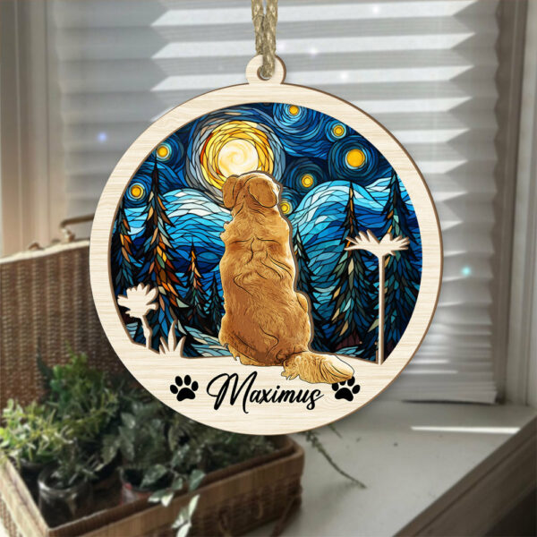 Dog Suncatcher Personalized Ornament, Pet Christmas Ornament, Dog Chirstmas Ornament - Image 4