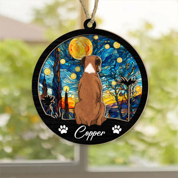 Dog Suncatcher Personalized Ornament, Pet Christmas Ornament, Dog Chirstmas Ornament - Image 3