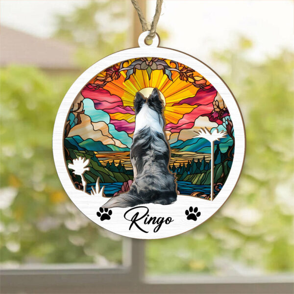 Dog Suncatcher Personalized Ornament, Pet Christmas Ornament, Dog Chirstmas Ornament - Image 3