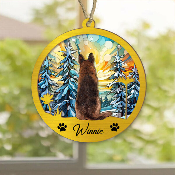 Dog Suncatcher Personalized Ornament, Pet Christmas Ornament, Dog Chirstmas Ornament - Image 3