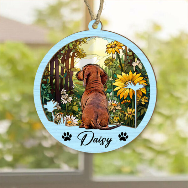 Dog Suncatcher Personalized Ornament, Pet Christmas Ornament, Dog Chirstmas Ornament - Image 3
