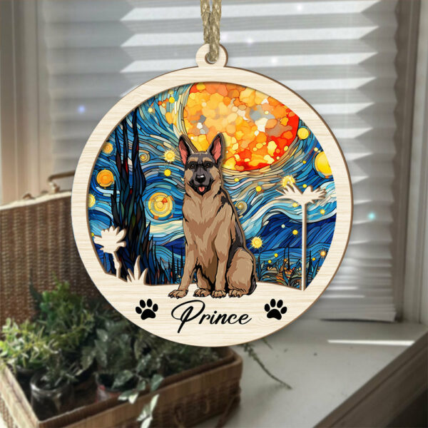 Dog Suncatcher Personalized Ornament, Pet Christmas Ornament, Dog Christmas Ornament - Image 4