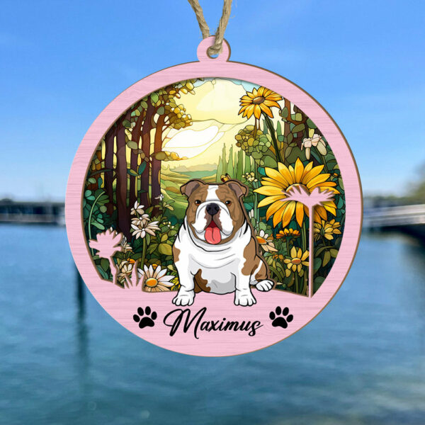 Dog Suncatcher Personalized Ornament, Pet Christmas Ornament, Dog Christmas Ornament - Image 2