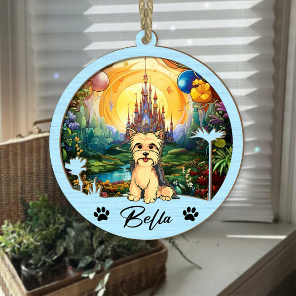 Dog Suncatcher Personalized Ornament, Pet Christmas Ornament, Dog Christmas Ornament - Image 4