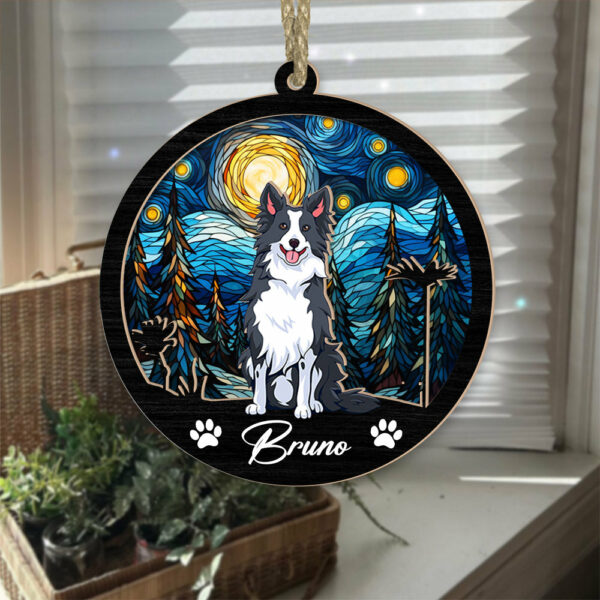 Dog Suncatcher Personalized Ornament, Pet Christmas Ornament, Dog Christmas Ornament - Image 4