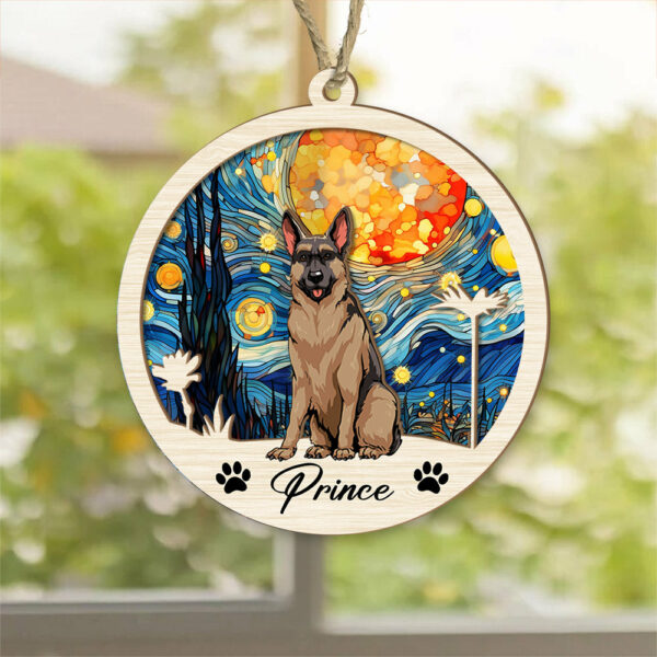 Dog Suncatcher Personalized Ornament, Pet Christmas Ornament, Dog Christmas Ornament - Image 3
