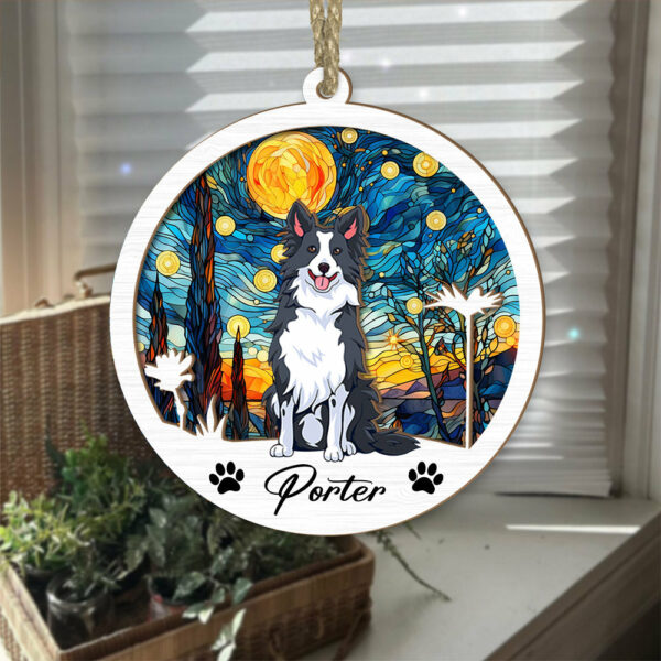 Dog Suncatcher Personalized Ornament, Pet Christmas Ornament, Dog Christmas Ornament - Image 4