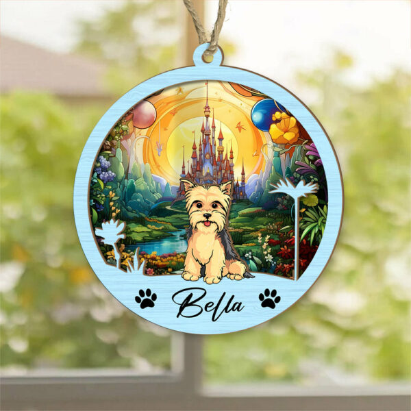 Dog Suncatcher Personalized Ornament, Pet Christmas Ornament, Dog Christmas Ornament - Image 3
