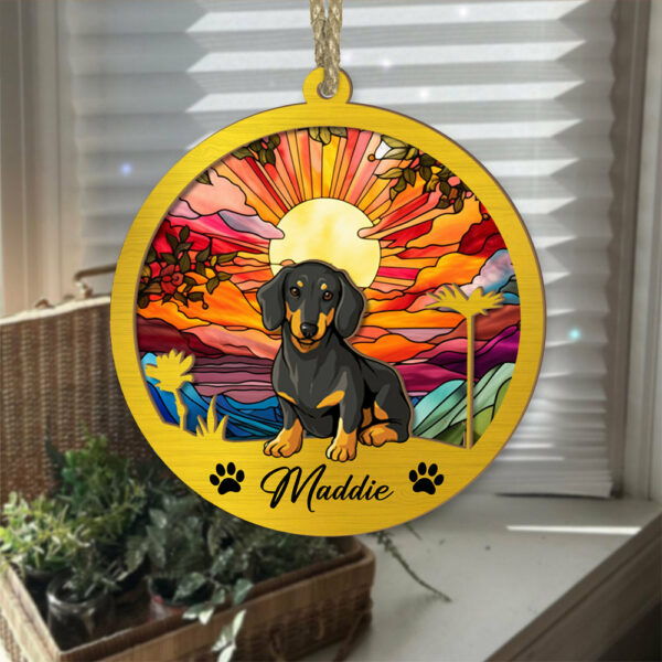 Dog Suncatcher Personalized Ornament, Pet Christmas Ornament, Dog Christmas Ornament - Image 4