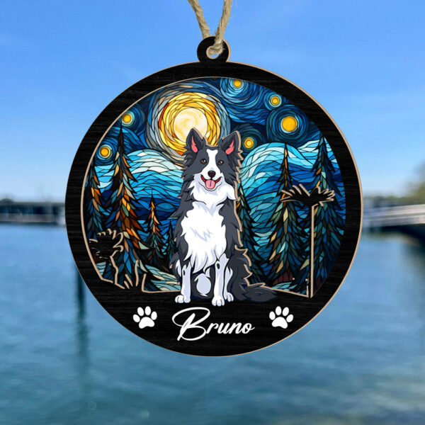 Dog Suncatcher Personalized Ornament, Pet Christmas Ornament, Dog Christmas Ornament - Image 2