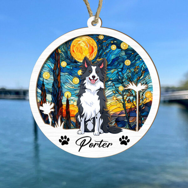 Dog Suncatcher Personalized Ornament, Pet Christmas Ornament, Dog Christmas Ornament - Image 2