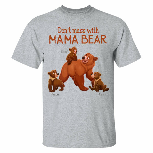 Don't Mess with Mama Bear - Personalized Shirt For Grandma - Image 5