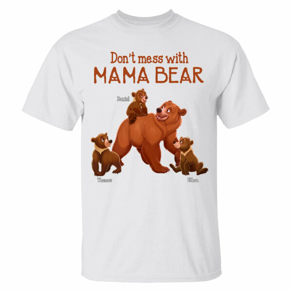 Don't Mess with Mama Bear - Personalized Shirt For Grandma - Image 3
