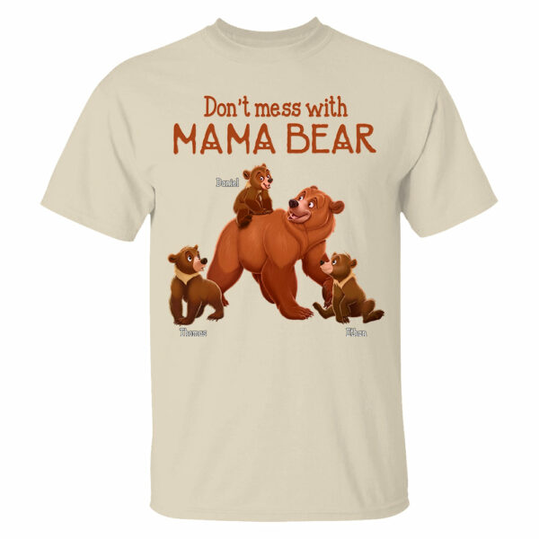 Don't Mess with Mama Bear - Personalized Shirt For Grandma - Image 2