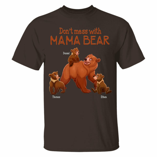 Don't Mess with Mama Bear - Personalized Shirt For Grandma - Image 7