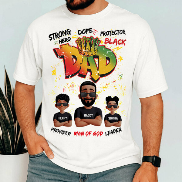 Dope Black Dad Hero, Personalized Shirt For Dad, Father's Day Gift T1807