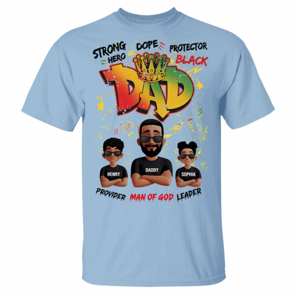 Dope Black Dad Hero, Personalized Shirt For Dad, Father's Day Gift T1807 - Image 8