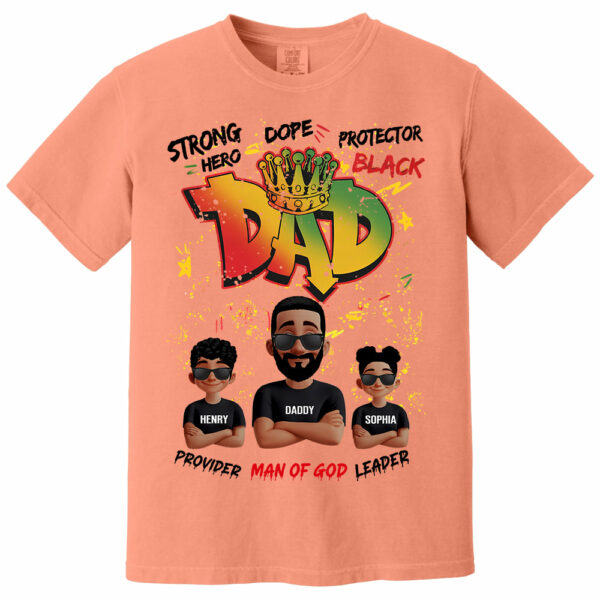 Dope Black Dad Hero, Personalized Shirt For Dad, Father's Day Gift T1807 - Image 17