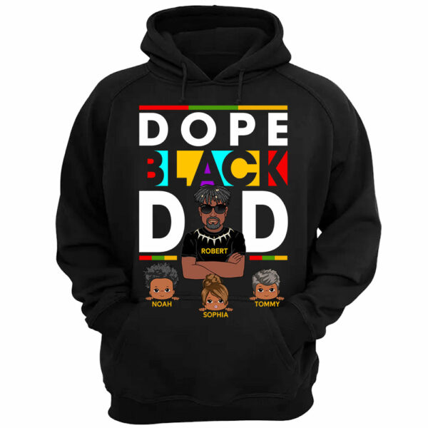 Dope Black Dad Personalized Shirt For Dad Father's Day Gift H2511 - Image 3