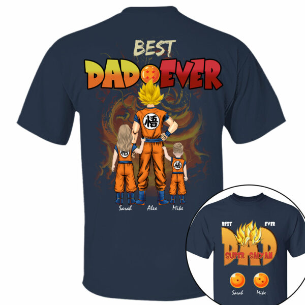 Dragon Dad - Personalized Shirt For Dad Grandpa Custom Clipart NA04 Hv01 - Image 6
