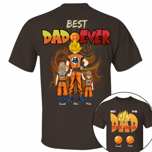 Dragon Dad - Personalized Shirt For Dad Grandpa Custom Clipart NA04 Hv01 - Image 5
