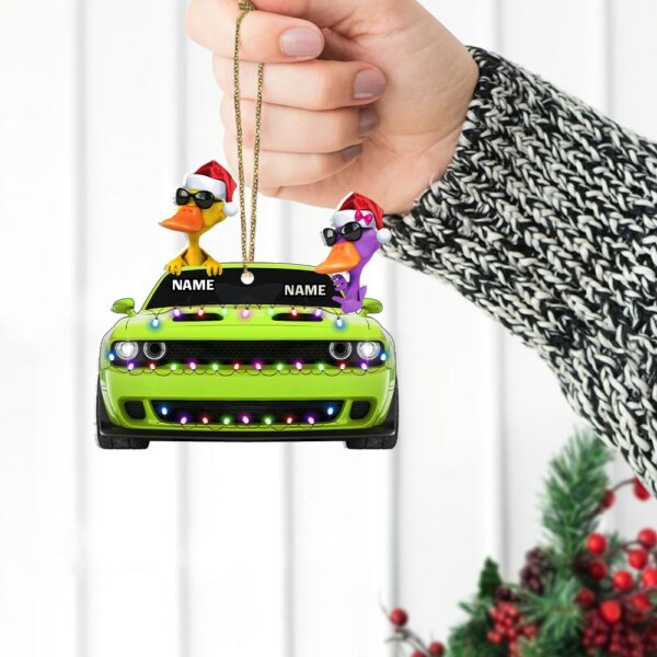 Duck Of Road Custom Name Driver Acrylic Ornament Gift For Car Lovers - Image 5