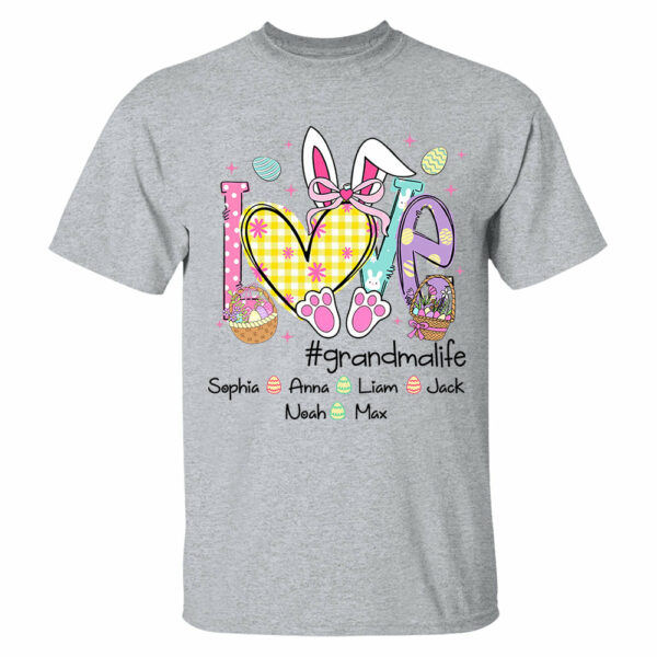 Easter Coquette Love Grandmalife - Personalized Shirt For Grandma Mimi Gigi - Cute Family Gifts Easter - Image 6