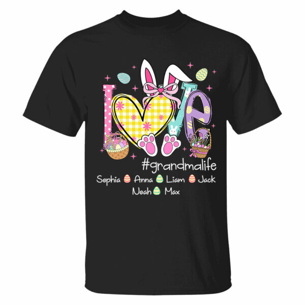 Easter Coquette Love Grandmalife - Personalized Shirt For Grandma Mimi Gigi - Cute Family Gifts Easter - Image 4
