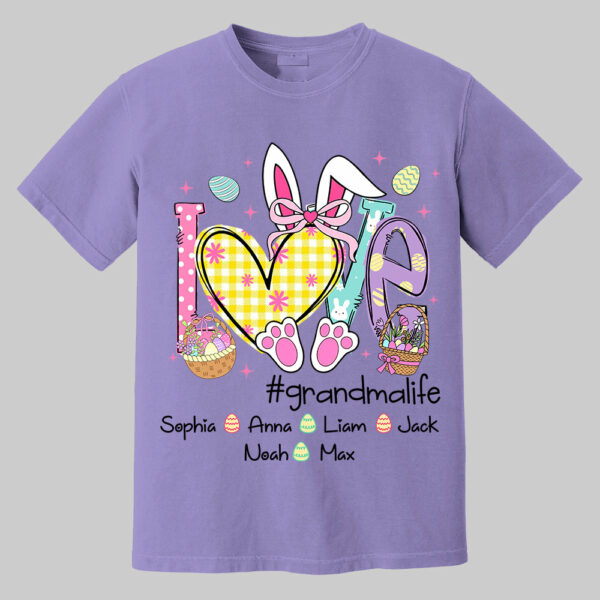 Easter Coquette Love Grandmalife - Personalized Shirt For Grandma Mimi Gigi - Cute Family Gifts Easter - Image 14