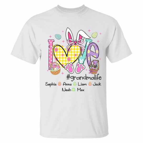 Easter Coquette Love Grandmalife - Personalized Shirt For Grandma Mimi Gigi - Cute Family Gifts Easter - Image 7