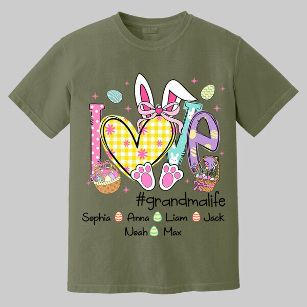 Easter Coquette Love Grandmalife - Personalized Shirt For Grandma Mimi Gigi - Cute Family Gifts Easter - Image 11