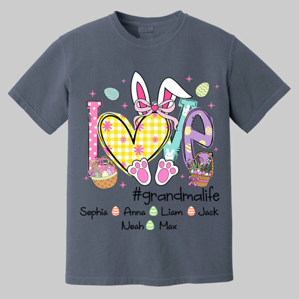 Easter Coquette Love Grandmalife - Personalized Shirt For Grandma Mimi Gigi - Cute Family Gifts Easter - Image 9