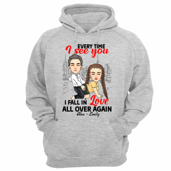 Every Time I See You I Fall In Love All Over Again - Personalized Shirt For Couple - Image 11