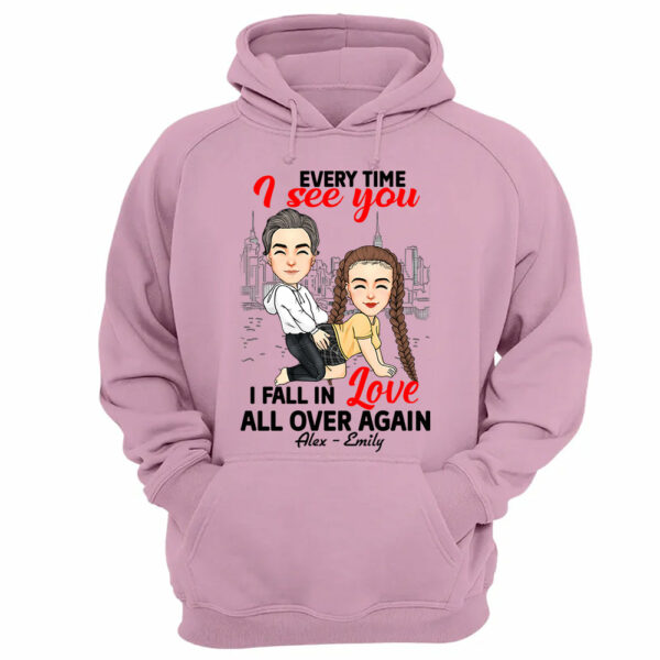 Every Time I See You I Fall In Love All Over Again - Personalized Shirt For Couple - Image 12