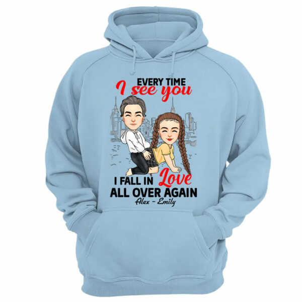 Every Time I See You I Fall In Love All Over Again - Personalized Shirt For Couple - Image 13