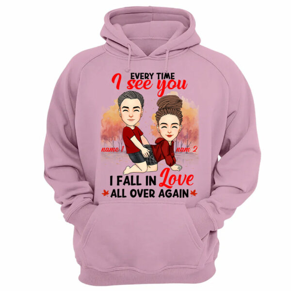 Everytime I See You I Fall In Love All Over Again - Personalized Shirt For Couple - Image 12