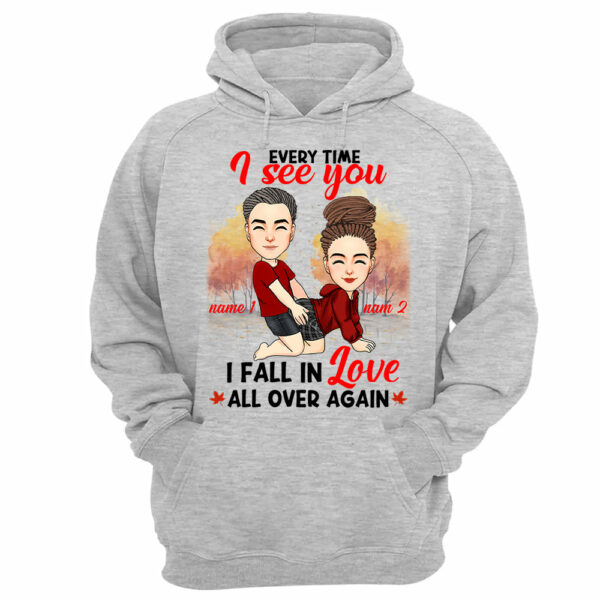 Everytime I See You I Fall In Love All Over Again - Personalized Shirt For Couple - Image 11