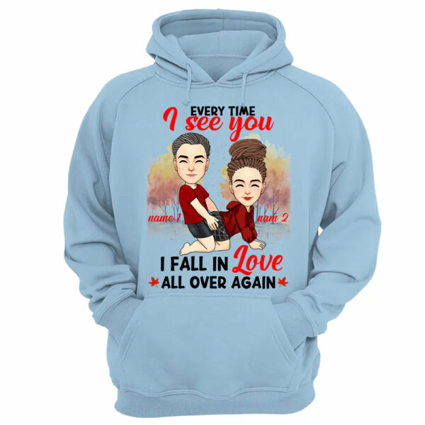 Everytime I See You I Fall In Love All Over Again - Personalized Shirt For Couple - Image 13