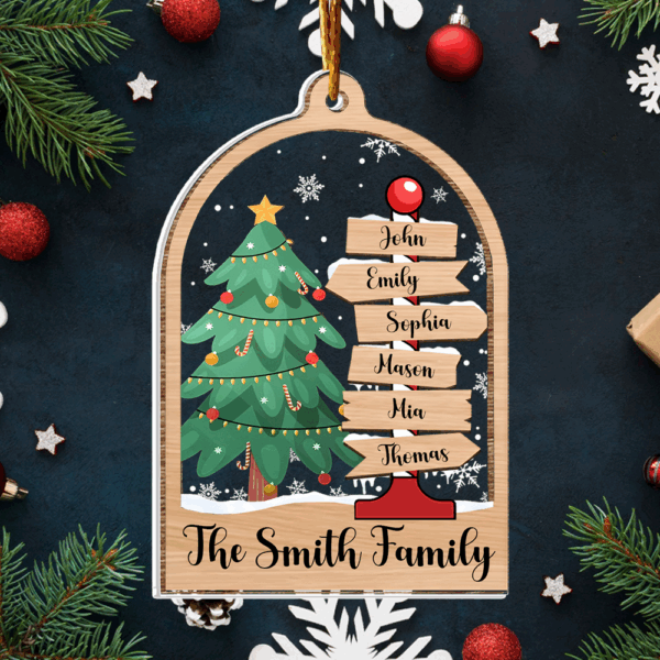 Family Christmas Ornament, Personalized Family Ornament, Family Ornament 2024, Christmas Ornament, Family Tree Ornament, Gift for Family - Image 4