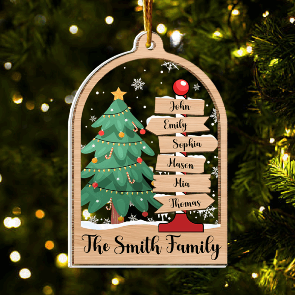 Family Christmas Ornament, Personalized Family Ornament, Family Ornament 2024, Christmas Ornament, Family Tree Ornament, Gift for Family - Image 3